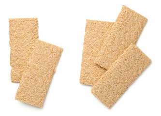 Crisp Bread Graham Isolated on White Background