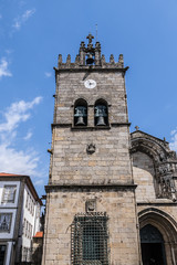 Church of Our Lady of Oliveira (Nossa Senhora da Oliveira) in Guimaraes, Portugal. Nossa Senhora da Oliveira is one of the most significant examples of Gothic architecture in the north of the country.