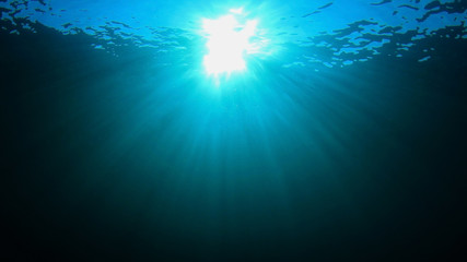 Blue underwater background