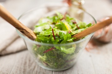 Fresh green salad