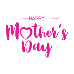 Happy Mother's Day lettering.