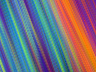 Abstract painted texture. Chaotic blue, red, violet and green diagonal strokes. Fractal background. Fantasy digital art. 3D rendering.