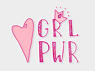 Girl power quotes and illustrations