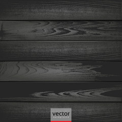 black wood background containing: six textured footboards for horizontal and vertical wood siding, this pattern is ideal for web banners, website templates, dark backdrops, eps10 vector illustration - 202164219
