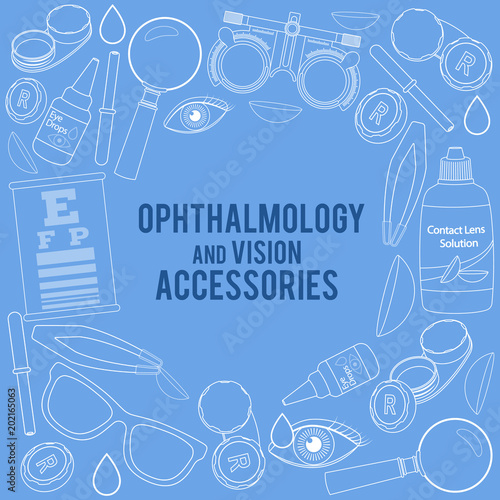 Set Of Line Medical Optometry Accessory For Correct Vision