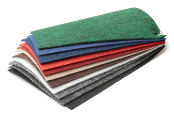 Samples of collection carpet