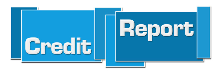 Credit Report Blue Colorful Boxes 