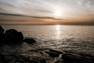 Obraz premium Odessa Ukraine Black sea sunrise