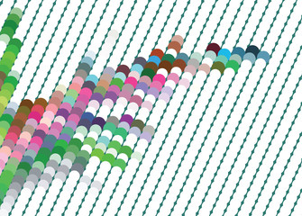 Fototapeta premium Creative abstract illustration. Spotted halftone effect. Creative vector colorful background. Pattern for backgrounds, wallpaper, screen savers, covers, print, business cards, posters.