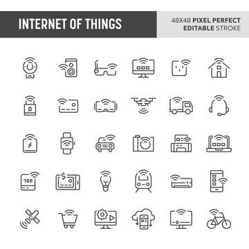 Internet of Things Vector Icon Set