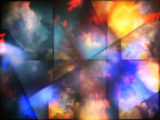 Colorful abstract clouds