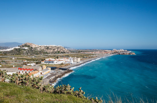 Salobrena, traditional Spanish town on coast of Granada