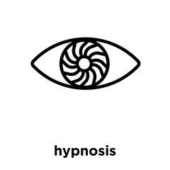 hypnosis icon isolated on white background