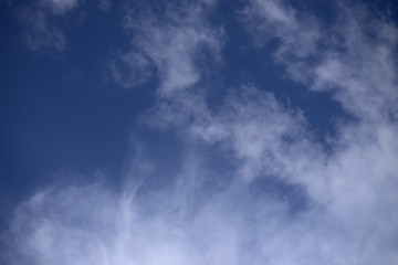 clouds in the blue sky