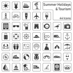 Summer Holidays & Tourism Iconset