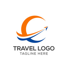 Travel Logo Template, Holiday Logo Template