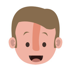 Obraz na płótnie Canvas young man head character vector illustration design