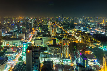 Fototapeta na wymiar Bangkok city at twilight