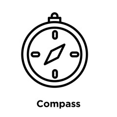 Compass icon isolated on white background