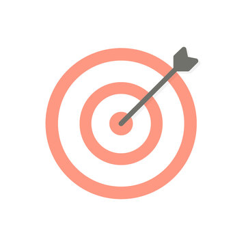 Target SEO business flat icon vector