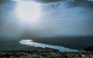 Vistas desde el mirador del Jabalcón, Zújar, Granada