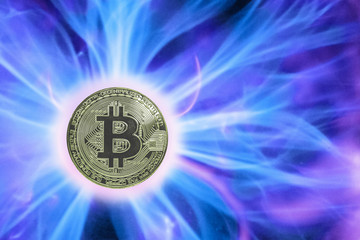 birth or fork of bitcoin cryptocurrency. coin LTC