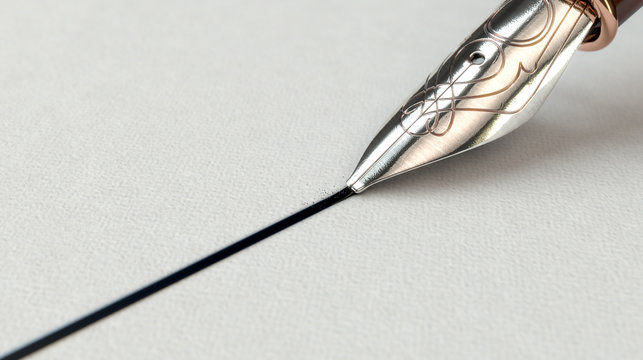 Fountain Pen Drawing Line