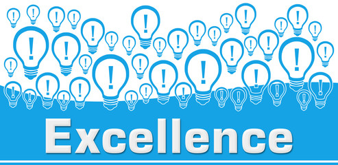 Excellence Blue Background Bulbs On Top 
