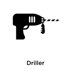 Driller icon isolated on white background