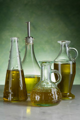 variety of olive oil bottle