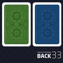 Card Back Abstract Pattern Background Underside