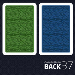 Card Back Abstract Pattern Background Underside