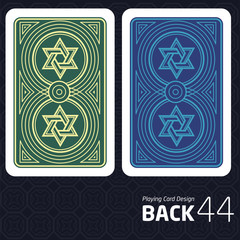 Card Back Abstract Pattern Background Underside