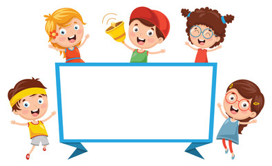 Vector Illustration Of Children Banner