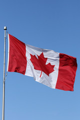 Naklejka na ściany i meble Canadian Flag - Vancouver City, BC, Canada