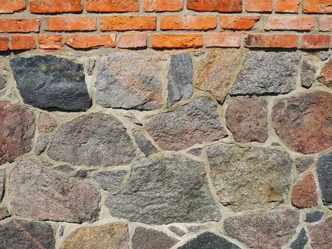 Feldsteinmauer Hintergrund