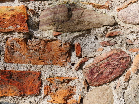 Feldsteinmauer close up