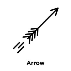 Arrow icon isolated on white background