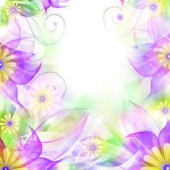 Obraz premium Floral romantic tender background