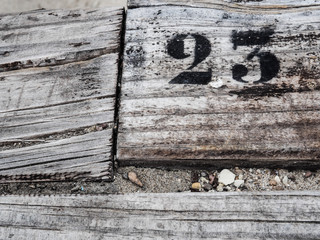 Number and wood