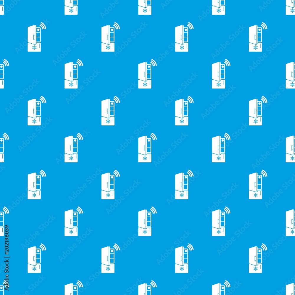 Poster fridge pattern vector seamless blue repeat for any use