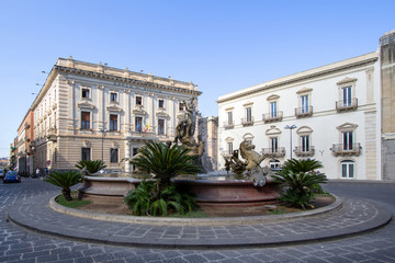 Fountain of Diana in Syracuse, Italy