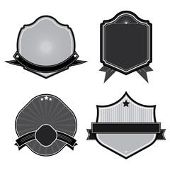 Set of badges ribbons and labels set 3