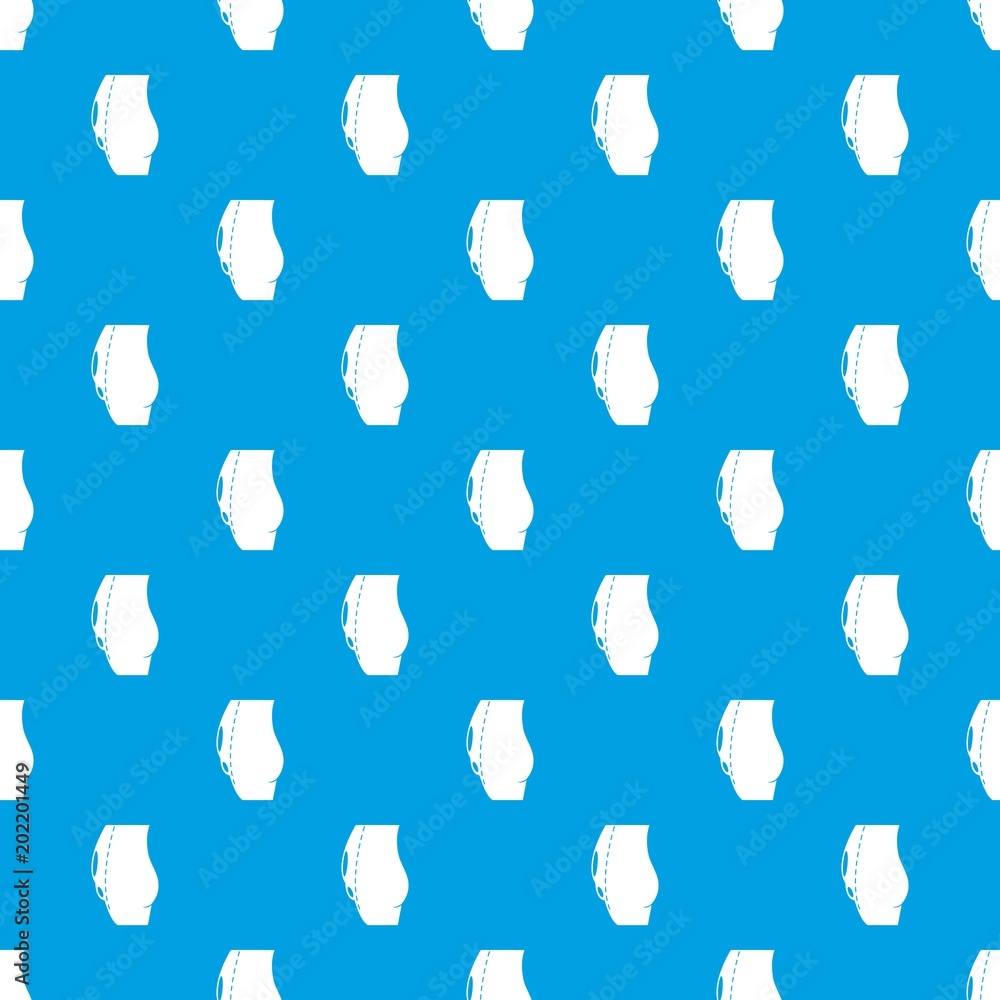 Poster tummy tuck pattern vector seamless blue repeat for any use