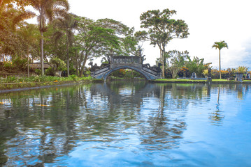Fototapeta na wymiar Tirta Gangga water palace on Bali island, Indonesia