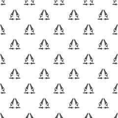 Winter-hardened wheat pattern vector seamless repeating for any web design