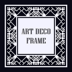 Art Deco frame border