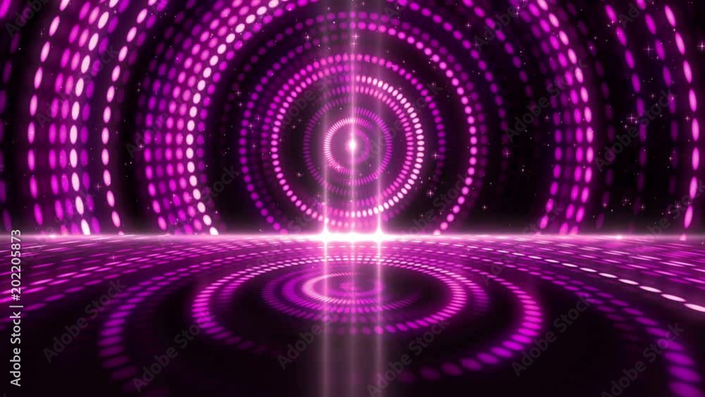 Aufkleber futuristic abstract glittering colorful and elegance light dots pattern for stage show and video joc