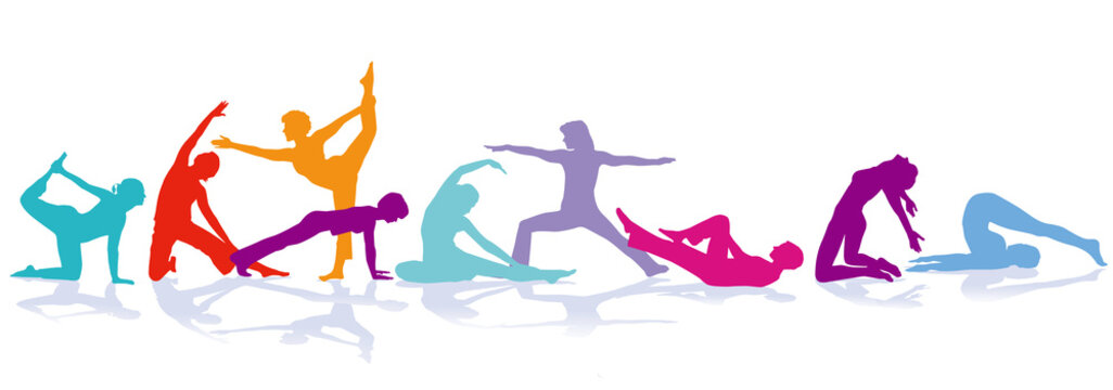 Gymnastik Figuren, Sport illustration