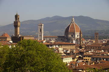 Italia, Toscana, Firenze,veduta del duomo e della città.